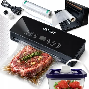 Vakuovačka Vakuová balička 150W Svářečka fólií na potraviny + řezačka + sáčky Fólie