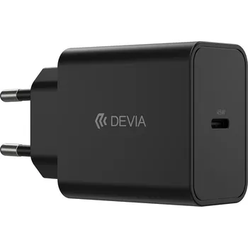 Devia síťová nabíječka Rocket PD 45W USB-C bílá + kabel USB-C - USB-C