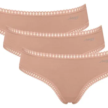 Kalhotky SLOGGI GO CRUSH HIPSTER KALHOTKY 3PACK BEIGE béžová L