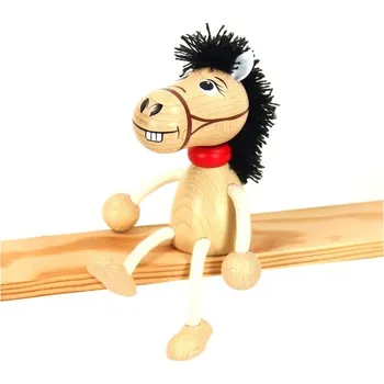Figurka Krokido Veselý koník - dřevěná ručně malovaná figurka
