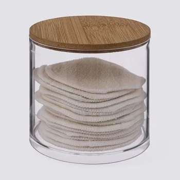 Odličovač 5FIVE Sada pratelných bavlnených tamponů s úložným boxem 14 ks