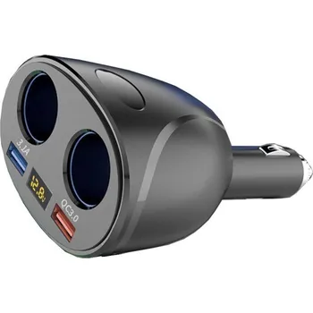 Autobaterie PREXIM adaptér QC 3,0 a 3,1A s testerem baterie 12/24