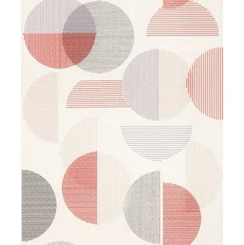 Tapeta RASCH | Vliesová tapeta na zeď My Moments 583205 | 0,53 x 10,05 m | bílá, šedá, červená + Bílá, šedá, červená vliesová tapeta na stěnu 583205 v rozměru 0,53 x 10,05 m