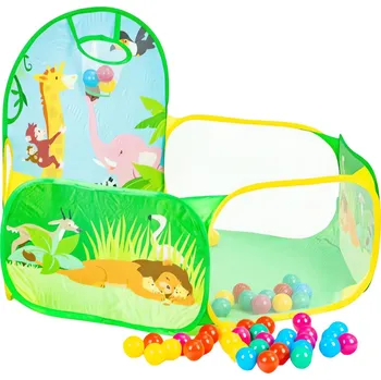 iPlay 8114B50 Suchý bazén s košem na házení, 50 míčků