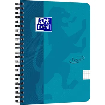 Zápisník OXFORD Nordic Touch A5+, 70 listů, čtverečkovaný, modrý