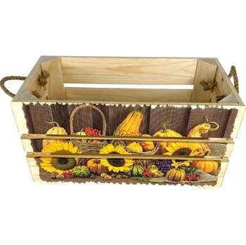 Úložný box Genex Bedýnka OK2-DÝNĚ 36 × 19 × 18 dřevěná