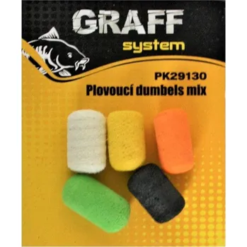 Volný čas Graff Plovoucí dumbels 7 x 13 mm Mix barev 2 × 5 ks