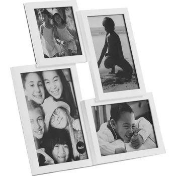 Rám na obraz Balvi Fotorámeček Isernia 23988, plast, 10×10cm, 10×15cm (2×), 13×18cm, bílý