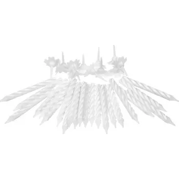 ARPEX Narozeninové svíčky bílé 6 cm, 72 ks