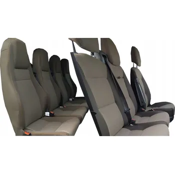 Potah sedadla Potahy na sedadla Fiat Ducato černo-šedé žakárové