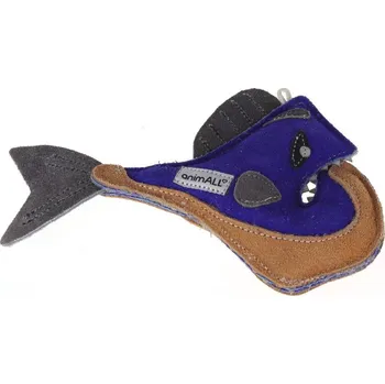 Hračka pro psa animALL Hračka Piraňa kůže barevná 23 × 16,5 cm