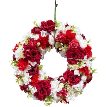 DANNY MADE Věnec V31-červeno/bílý