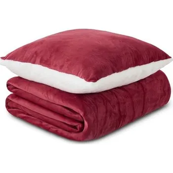 deka Dormeo warm hug set červený 200 × 200