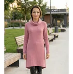 Dámské mikinové šaty KIXMI RIVA TMAVĚ RŮŽOVÁ XS