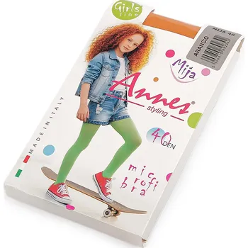 Dívčí punčocháče jednobarevné 40 den, barva 16 (vel. 98/104) oranžová