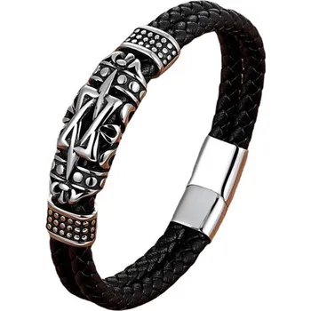 Náramek Predator Q1 Kožený náramek 22cm AL4584/V