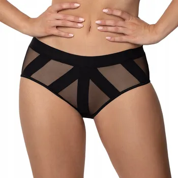 Kalhotky RÓŻA Pasomela klasické Kalhotky dámské ČERNÉ vel. XL