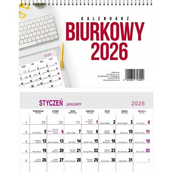 Kalendář Stolní kalendář 2026 stojací horizontální měsíční