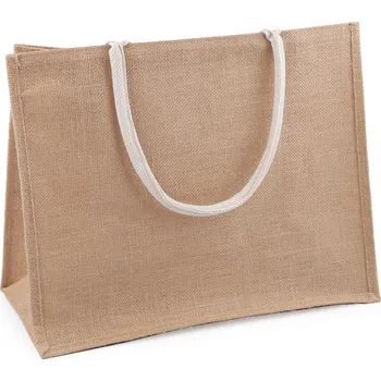 Nákupní taška Jutová taška k dozdobení 45x36 cm Varianta: režná přírodní, Balení: 1 ks