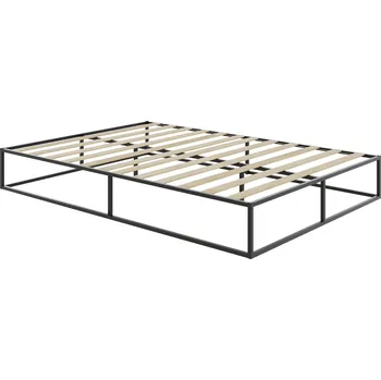 Postel TecTake Kovová postel Kyoto s lamelovým roštem 140 × 200 × 25,5 cm, 250 kg