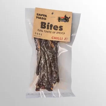 Sušené maso SAFFA MASO Sušené hovězí tyčinky Chilli Bites 100 g