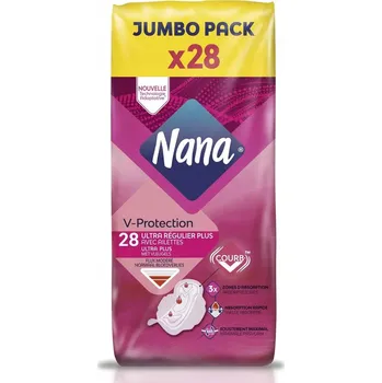 Menstruační vložka NANA V-Protection Ultra plus hygienické vložky s křidélky 28ks