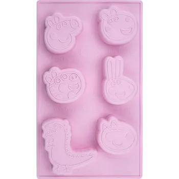 Forma na pečení Dr. Oetker Forma na mini dorty "Prasátko Peppa" 29 × 17,5 × 2,5 cm 6 × 60 ml