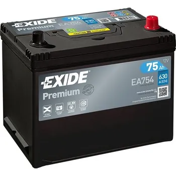 Autobaterie EXIDE Premium 75Ah, 12V, EA754 - UAMK instalace do vozu