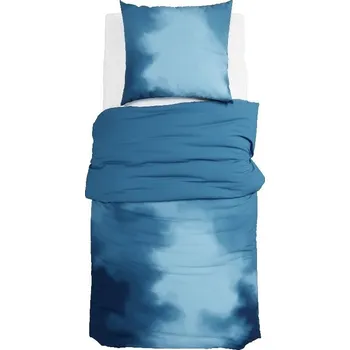 Povlečení GRUND Povlečení PARADI 140 × 200 cm, 70 × 90 cm petrolejové/kouřově modré