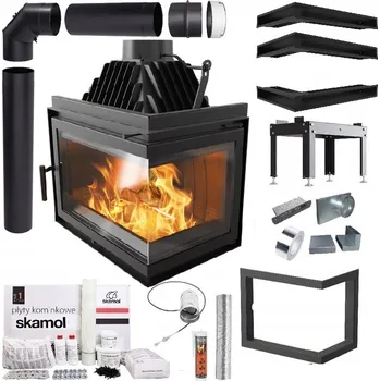 Krbová vložka KRBOVÁ VLOŽKA ROHOVÁ SIMPLE 15 PRAVÁ EKO SADA TRUBKY, DESKY