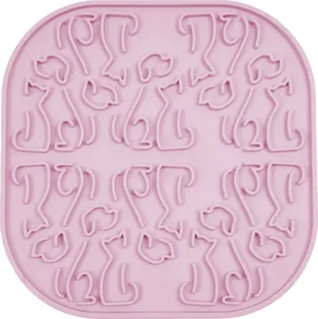 Miska pro psa Fiboo Lízací podložka Lollipop, pink