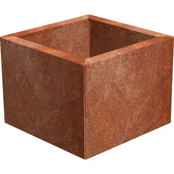 Květináč Corgarden Cube Zahradní květináč 40 × 40 × 30 cm, corten
