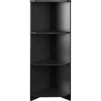 Kancelářská sestava Nejlevnější nábytek Regál rohový nízký Nejby Gianni, černý