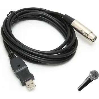 Audio kabel KABEL MIKROFONNÍ XLR - XLR - 3M ČERNÝ