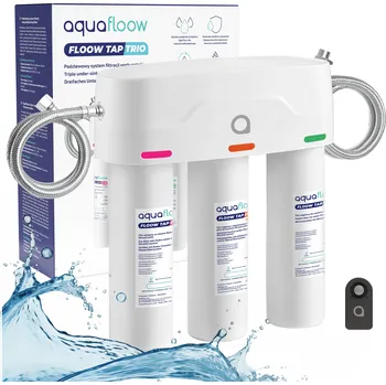 vodní filtr AquaFloow Floow Tap Trio: Trojitý podpultový filtrační systém + časovač