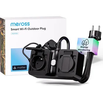 Elektrická zásuvka Meross Smart Wi-Fi Matter Indoor/Outdoor Plug