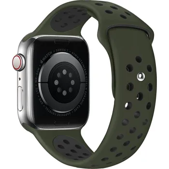 Příslušenství k chytrým hodinkám Eternico Sporty pro Apple Watch 42mm / 44mm / 45mm Pure Black and Khaki