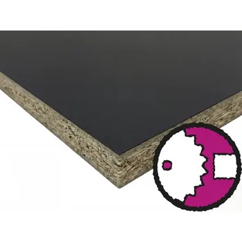 Stolová deska Lamino deska LDTD 19 x 1032 x 2650 mm, 190 černá