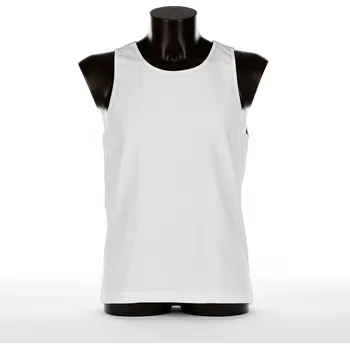 Pánské tílko Pánské tílko / nátělník AMJ TB001, bavlněné, bez rukávu, bílé, velikost 3XL