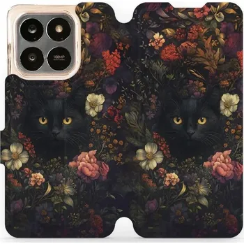 Mobiwear Flip pouzdro pro Honor X7d / Honor 400 Smart 5G - temné kočky