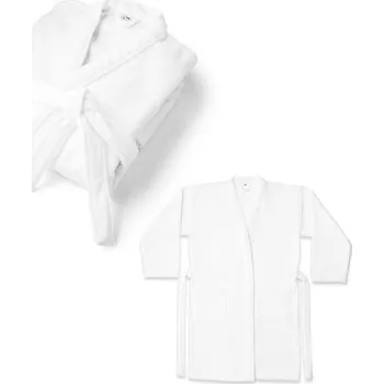 Dámský župan RUFFALO. Župan (350 g/m²) vyrobený z bavlny (82 %) a recyklované bavlny (18 %)