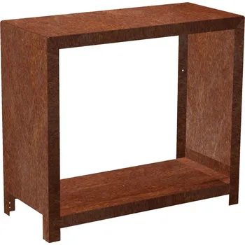 Zahradní úložný box Corgarden Stora Zahradní dřevník 80 × 80 × 40 cm, corten