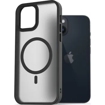 Pouzdro na mobilní telefon AlzaGuard Matte Case Compatible with MagSafe pro iPhone 14 černý