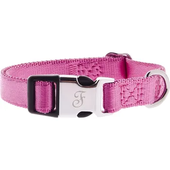 Obojek pro psa Ferribiella růžový nylonový obojek M