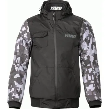 Moto oblečení Yoko Skloddi černá / maskáč / šedá XXL