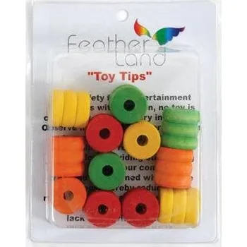 Hračka pro ptáka Terra International dřevěné válečky pro opravu / výrobu hraček 12 ks