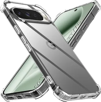 Pouzdro na mobilní telefon Techsuit - Kryt nárazuvzdorný průhledný silikon - Google Pixel 10 Pro XL - čirý