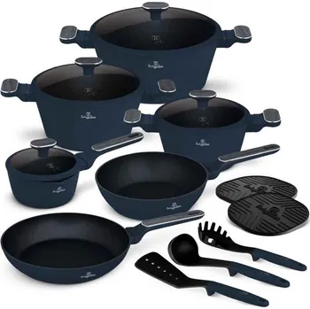 Sada nádobí Sada nádobí Berlingerhaus s titanovým povrchem 15 ks Deep Sea Collection BH-8382