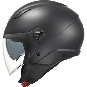 Helma na motorku KAPPA KV57 BASIC - otevřená černá jet moto přilba S