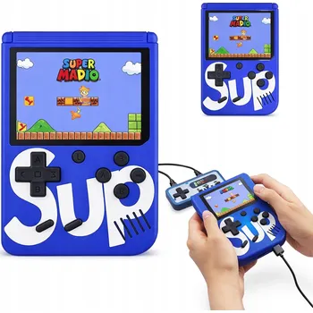 Herní konzole Mini retro přenosná konzole SUP 400 her Mario Game Boy TV AV microUSB